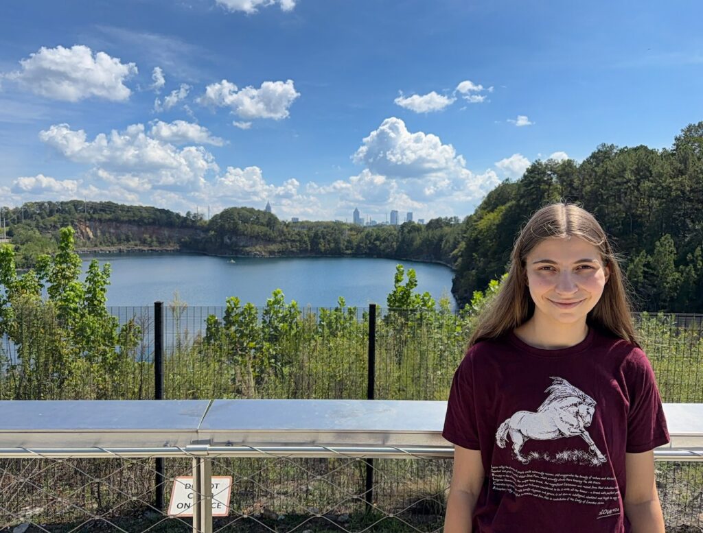 Olivia at the overlook.